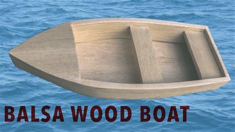 Balsa Wood Boat Build - YouTube