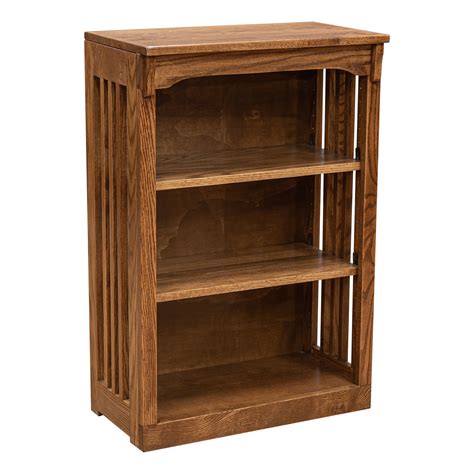 24" x 36? Solid Oak Mission Spindle Bookcases