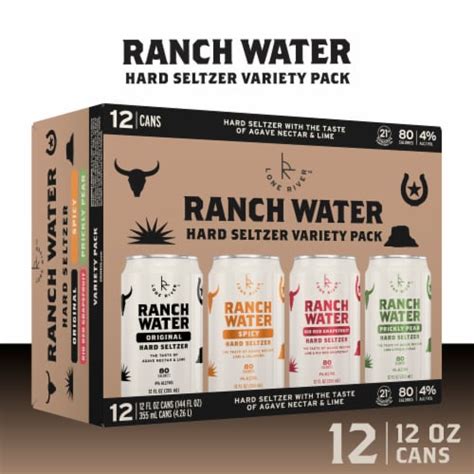 Lone River Ranch Water Variety Hard Seltzer Variety Pack, 12 pk / 12 fl ...