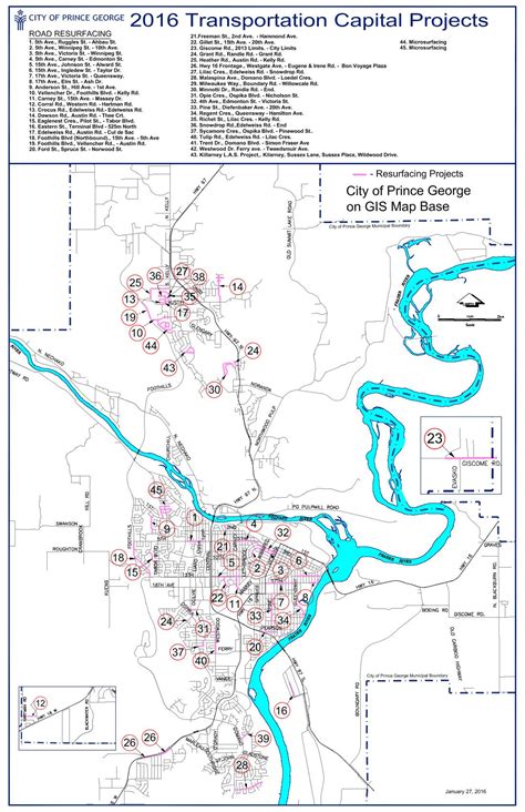 City of Prince George unveils road rehab schedule - My Prince George Now