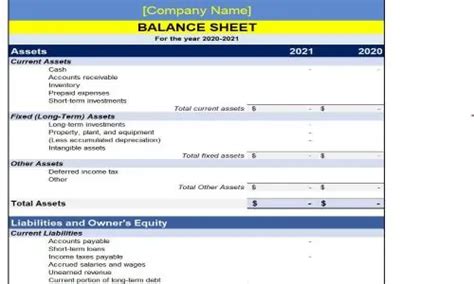 year end balance sheet sample Archives - Find Word Templates