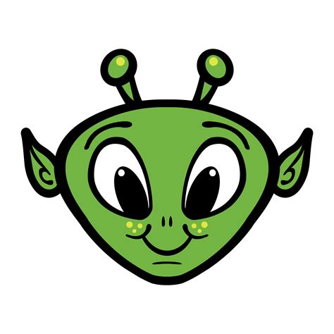 Alien head vector illustration 551139 Vector Art at Vecteezy