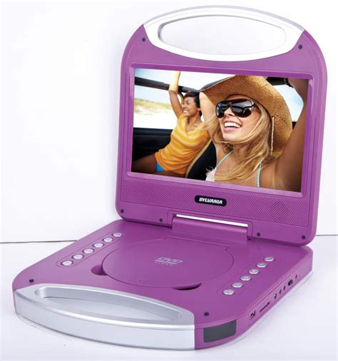 Sylvania Portable DVD Player with Integrated Handle, Purple, 10-in ...