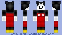 Mickey Mouse Minecraft Skin