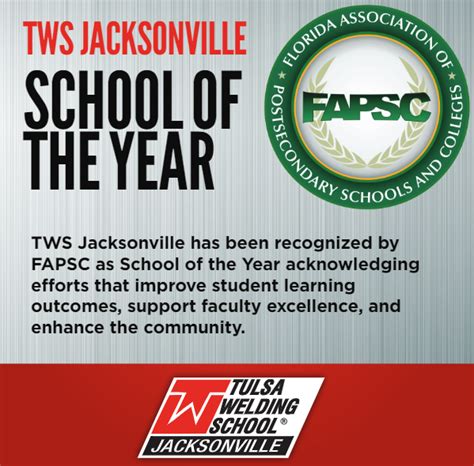 Tulsa Welding School Jacksonville is the 2022 School of the Year ...