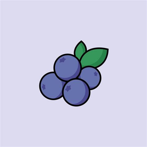 Blueberries | Cute drawings, Easy doodles drawings, Blueberry cute drawing