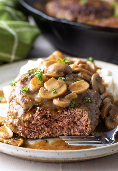 Chopped Steak with Mushroom Gravy | Recipe | Chopped steak recipes, Chopped steak, Easy steak ...