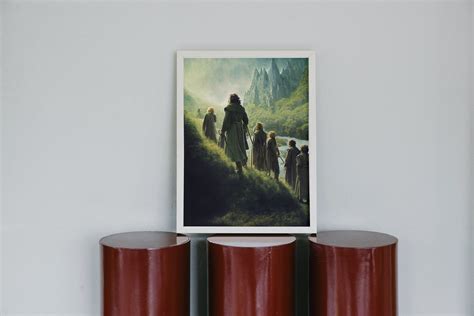 Fellowship of the Ring Wall Art Digital Product Gift Idea for Lord of ...