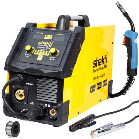 Buy Shakti Technology MIG-220A MAG/MIG/MMA Welder, 220Amp Smart Control /less Welding Machine ...