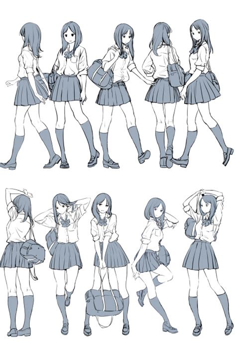 Anime Poses Reference Standing | Images and Photos finder