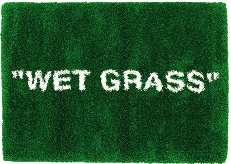 Virgil Abloh x IKEA MARKERAD "WET GRASS" Rug 195x132 CM Green - GB