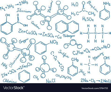 Chemistry background - molecule models and formula