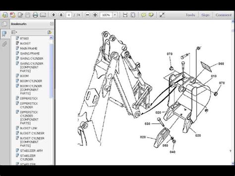 Purchase KUBOTA BT600 PARTS MANUAL for BT 600 Tractor Backhoe Part ...