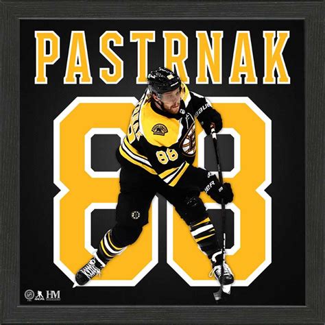 David Pastrnak Boston Bruins IMPACT Jersey Frame | Shop the Boston ...