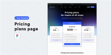 Pricing page | Figma