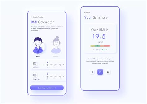 Free BMI Calculator App Concept | Calculator app, Android app design, Calculator design