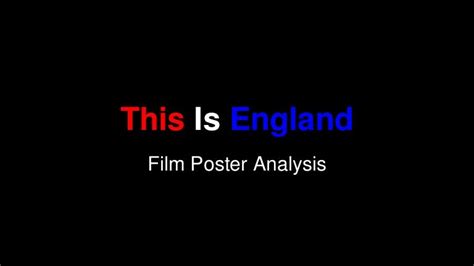 This Is England - Film Poster Analysis