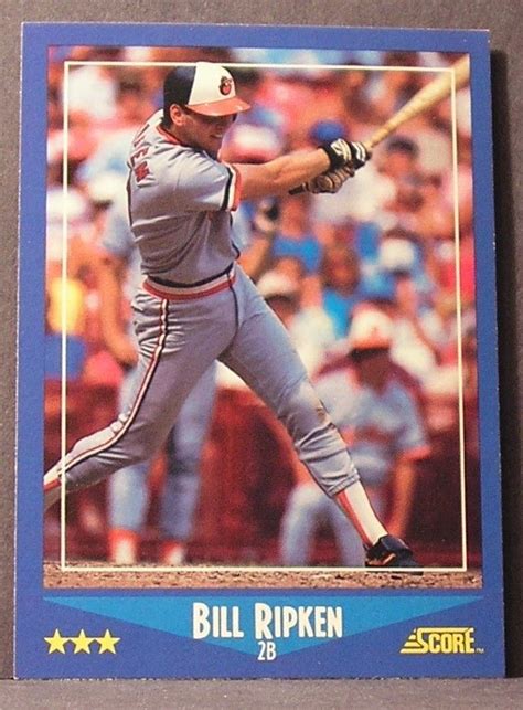 1988 Score Bill Ripken #200 Baseball Card Baltimore Orioles Ungraded ...