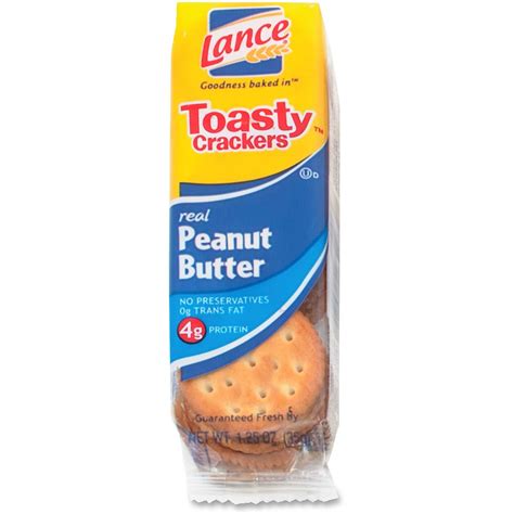 Lance Crackers, Peanut Butter, Toasty, , 24/BX SN40654 - Walmart.com - Walmart.com