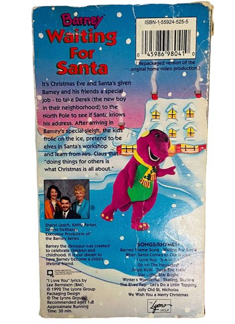 3322 Barney Waiting for Santa VHS | Etsy