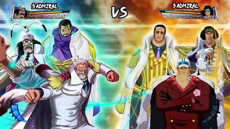 GARP, SENGOKU & FUJITORA VS AKAINU, AOKIJI & KIZARU | One Piece Burning ...