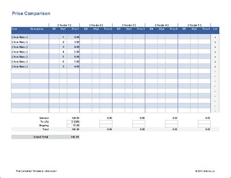 8+ Product Comparison Templates Excel - Excel Templates