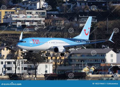 TUI Airways Plane Taking Off from Innsbruck Airport, INN Editorial Image - Image of aircrafts ...