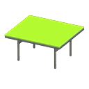 Cool dining table - Silver - Lime | Animal Crossing (ACNH) | Nookea