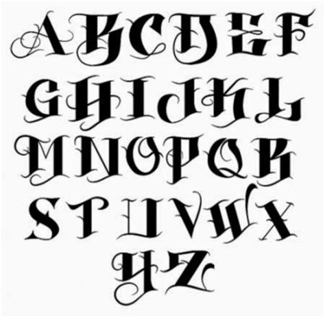 Tattoo Lettering Fonts 15 | Tattoo lettering styles, Graffiti lettering fonts, Calligraphy ...