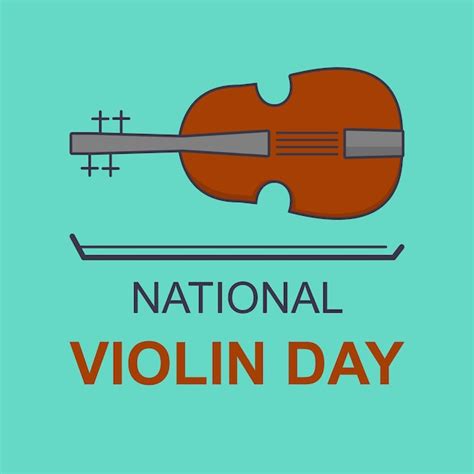 Premium Vector | National Violin Day background