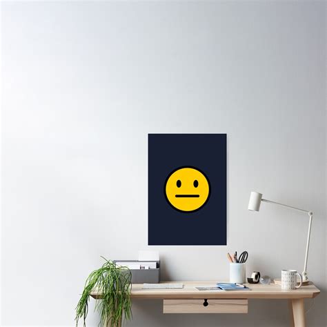 "Blank Stare Emoji" Poster for Sale by Feelklin | Redbubble