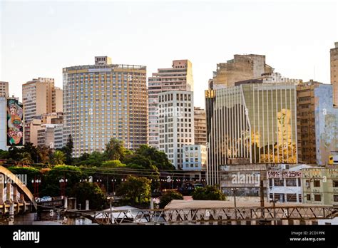 Belo Horizonte downtown skyline at sunset Stock Photo - Alamy