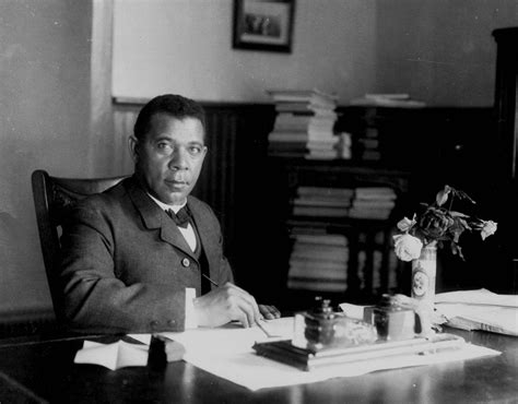 Booker T. Washington in his Tuskegee University office, ca. 1906 : r ...