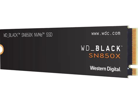 Western Digital BLACK SN850X NVMe M.2 2280 4TB PCI-Express 4.0 x4 3D NAND TLC Internal Solid ...