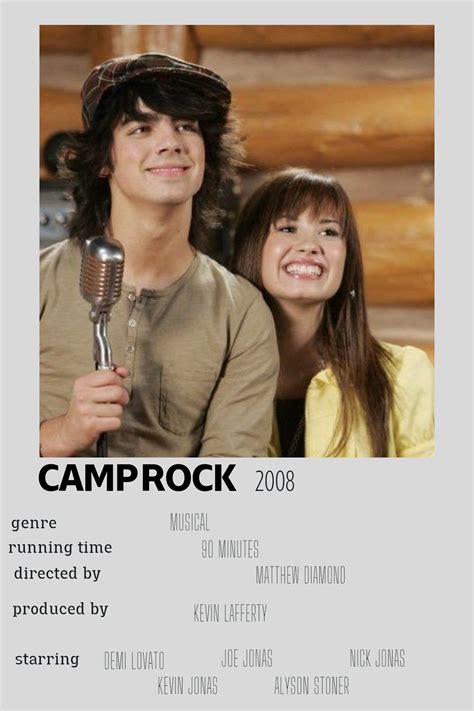 Camp rock poster | Movie posters minimalist, Rock posters, Camp rock