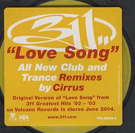 311 Love Song US Promo CD single (CD5 / 5") (313518)