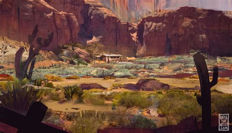 Desert Landscape, Anya Jo Elvidge on ArtStation at https://www.artstation.com/artwork/qEn4e ...