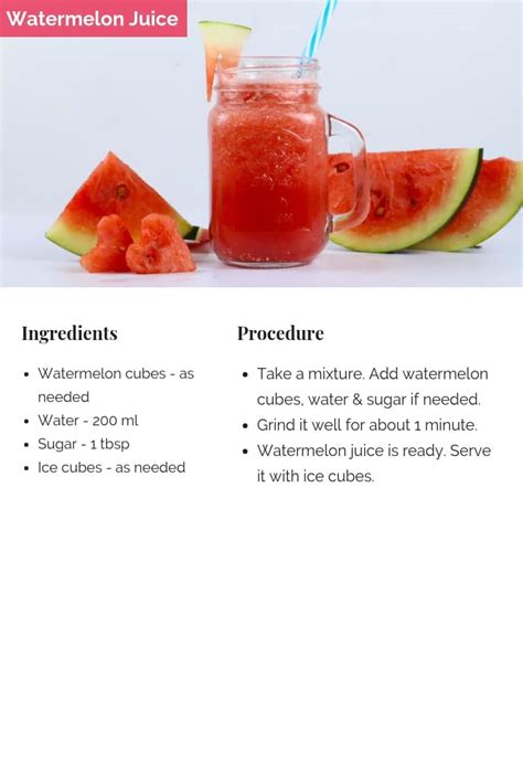 Watermelon Juice - Tasted Recipes