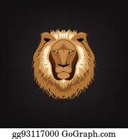 900+ Royalty Free Lion Logo Head Lion Vector Illustration Vectors - GoGraph