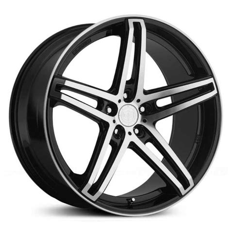 20x10 TIS 536MB Mirror Machined Face & Lip w/ Gloss Black Accents MID Wheels and Rims