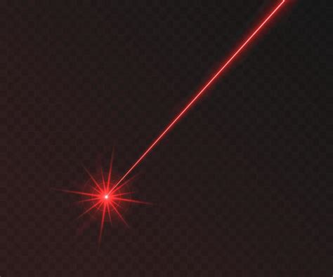 Red laser beam light effect isolated on transparent background 15276390 ...