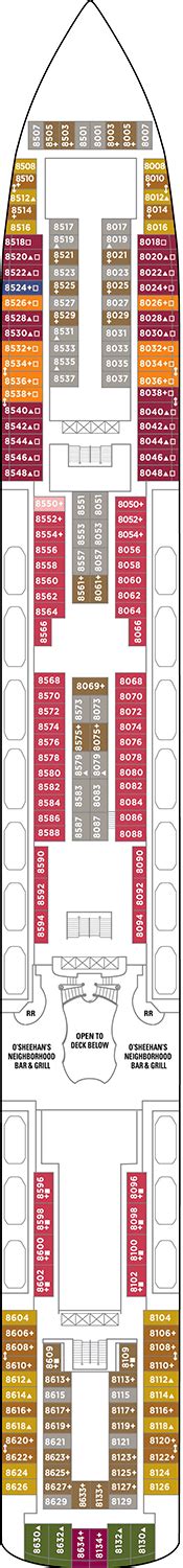 Norwegian Jade Deck plan & cabin plan