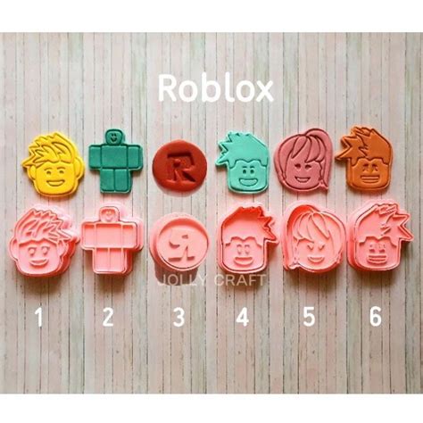 Cookie cutter ROBLOX 1,2,3,4,5,6 (Choose 1 Dozen) | Shopee Singapore