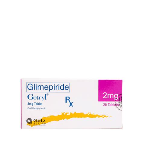 GETRYL Glimepiride 2mg Tablet 20's price in the Philippines | MedsGo Pharmacy