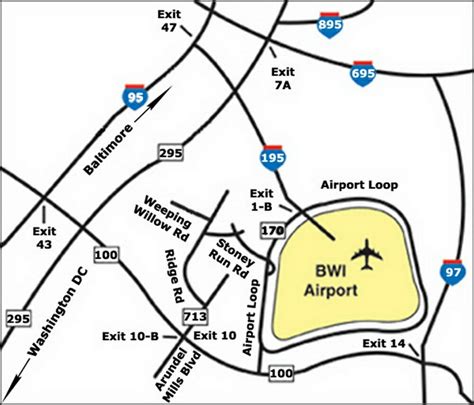 BWI Airport Map