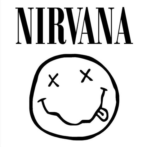 Nirvana Smiley Face Band Logo SVG and JPEG Files for the | Etsy