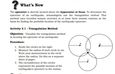 Earthquake Triangulation