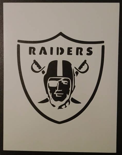 Oakland Las Vegas Raiders Football 8.5" x 11" Custom Stencil FAST FREE SHIPPING | eBay | Oakland ...