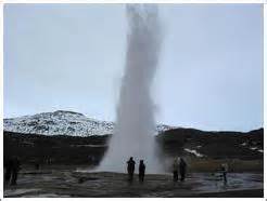 Geysir, the famous geyser after which all geysers were named, rarely ...