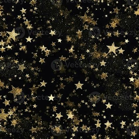 Golden Glitter Stars on Black Background 29979415 Stock Photo at Vecteezy